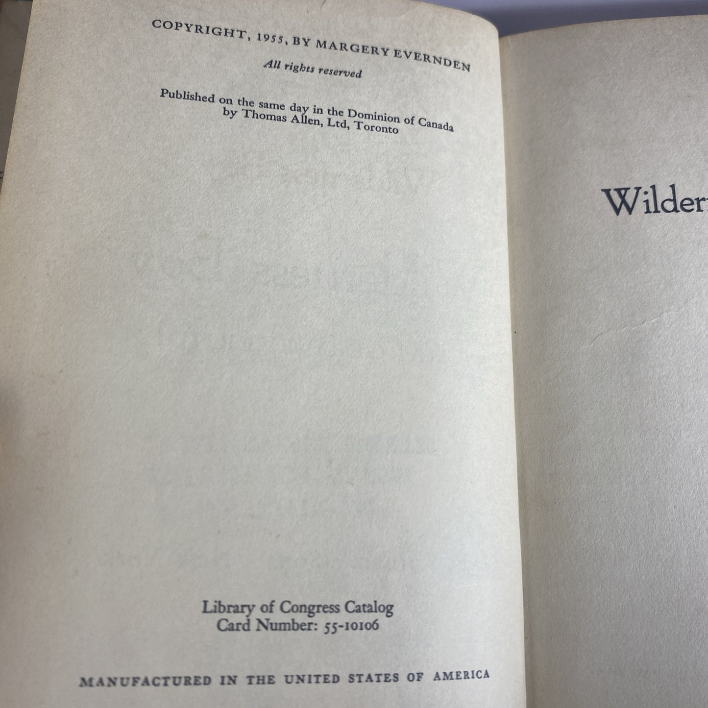 WILDERNESS BOY By Margery Evernden Rare Novel Chapter Book Rebound Vintage