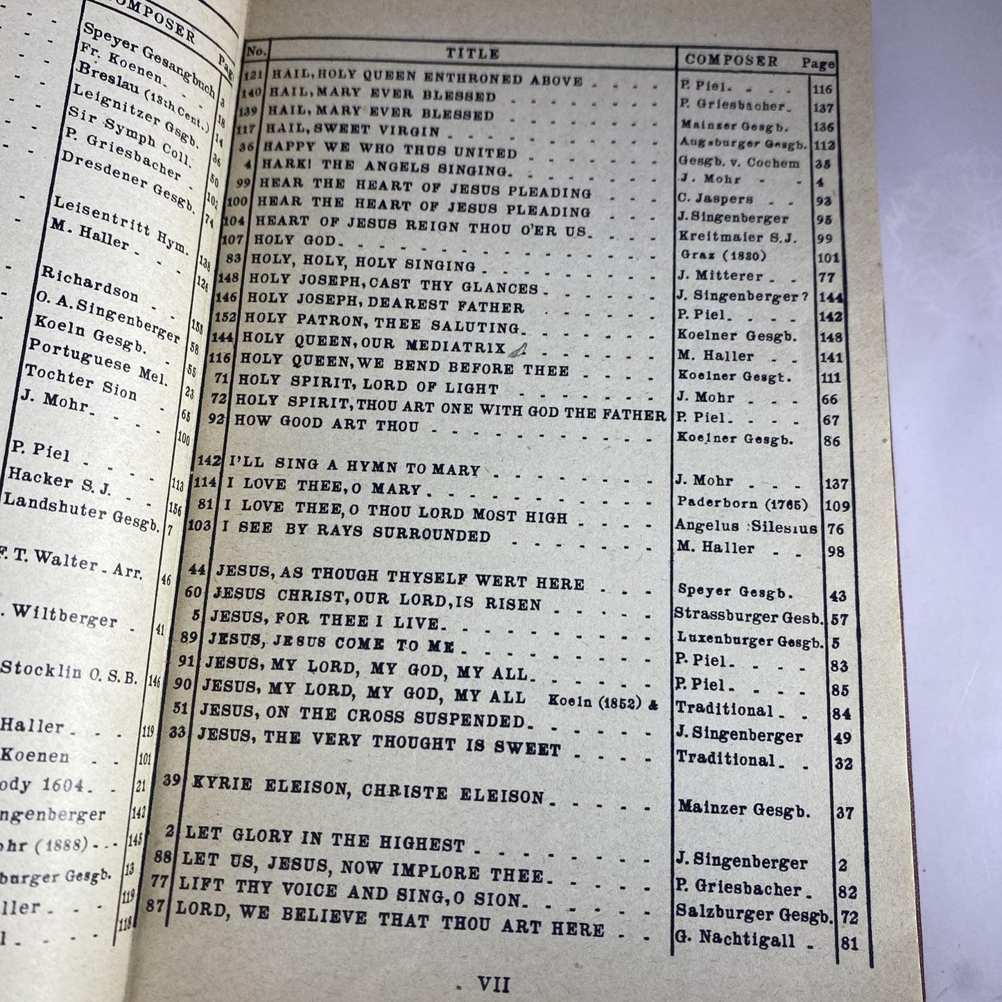 The Saint Rose Hymnal Franciscan Sisters of Perpetual Spine Needs Glued 1939