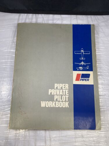 Vintage 70s Jeppesen Sanderson Piper Private Pilot  Workbook With 5 Quizzes