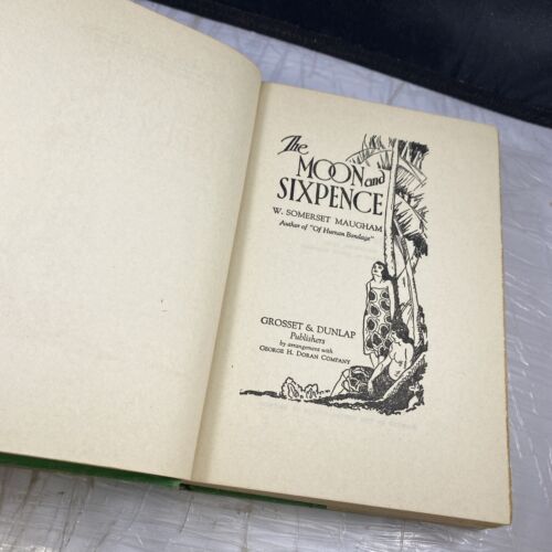 1919 FIRST EDITION W. Somerset Maugham THE MOON AND SIXPENCE Antique Rare! W/ DJ