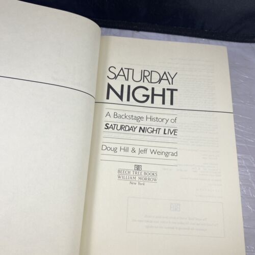 Saturday Night 1st Edition 1st Printing A Backstage History of Saturday Night Li