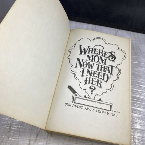 Surviving where's mom now that I need her paperback book Rare Obscure Cookbook