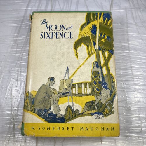 1919 FIRST EDITION W. Somerset Maugham THE MOON AND SIXPENCE Antique Rare! W/ DJ