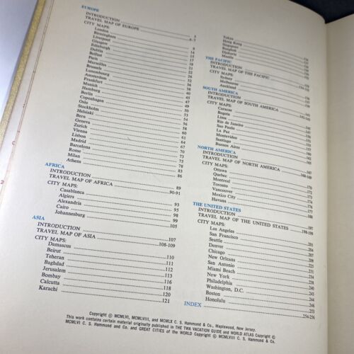 Hammonds World Travelog Classic Edition Vintage RARE Maps History VTG
