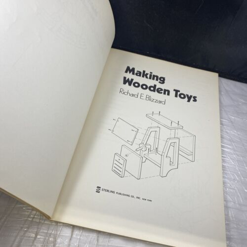 Vintage 80s Softcover Book Making Wooden Toys By Richard Blizzard Woodworking