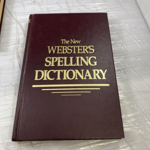 Set of 3, New Webster’s Spelling Dictionary, Grammar Guide,  Fingertip Facts 80s