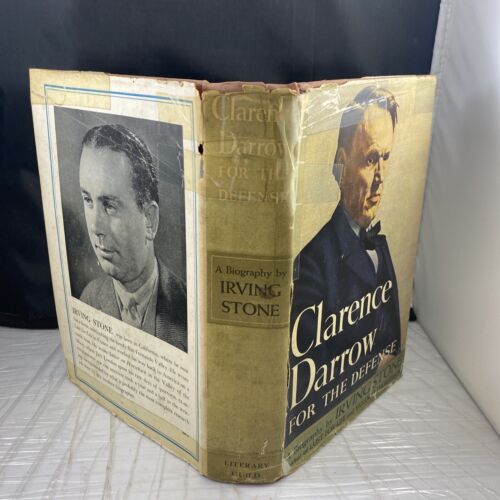 Clarence Darrow For The Defense by Irving Stone Hardcover 1941 -- First Edition