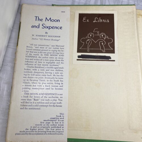 1919 FIRST EDITION W. Somerset Maugham THE MOON AND SIXPENCE Antique Rare! W/ DJ