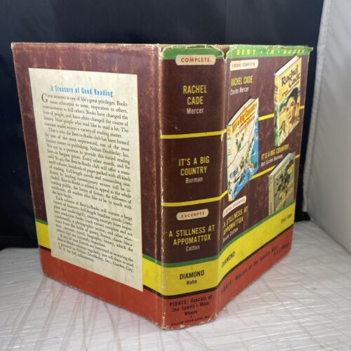 Best In Books Nelson Doubleday HC 2 Complete Books, 3 Book Excerpts Vintage 50s