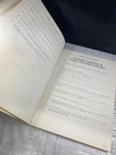 Vintage 70s Jeppesen Sanderson Piper Private Pilot  Workbook With 5 Quizzes