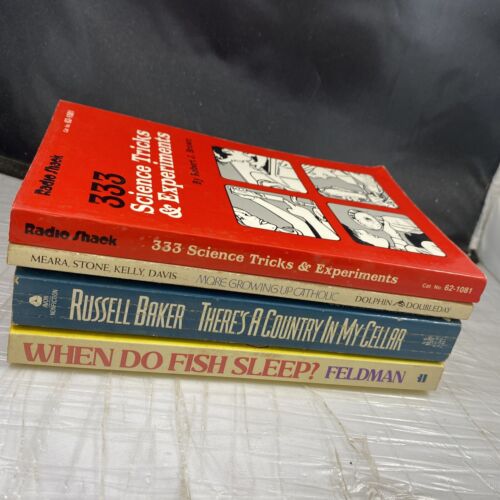 Vintage Novelty Obscure Topic Books Lot Of 4 Paperback Rare 70s 80s