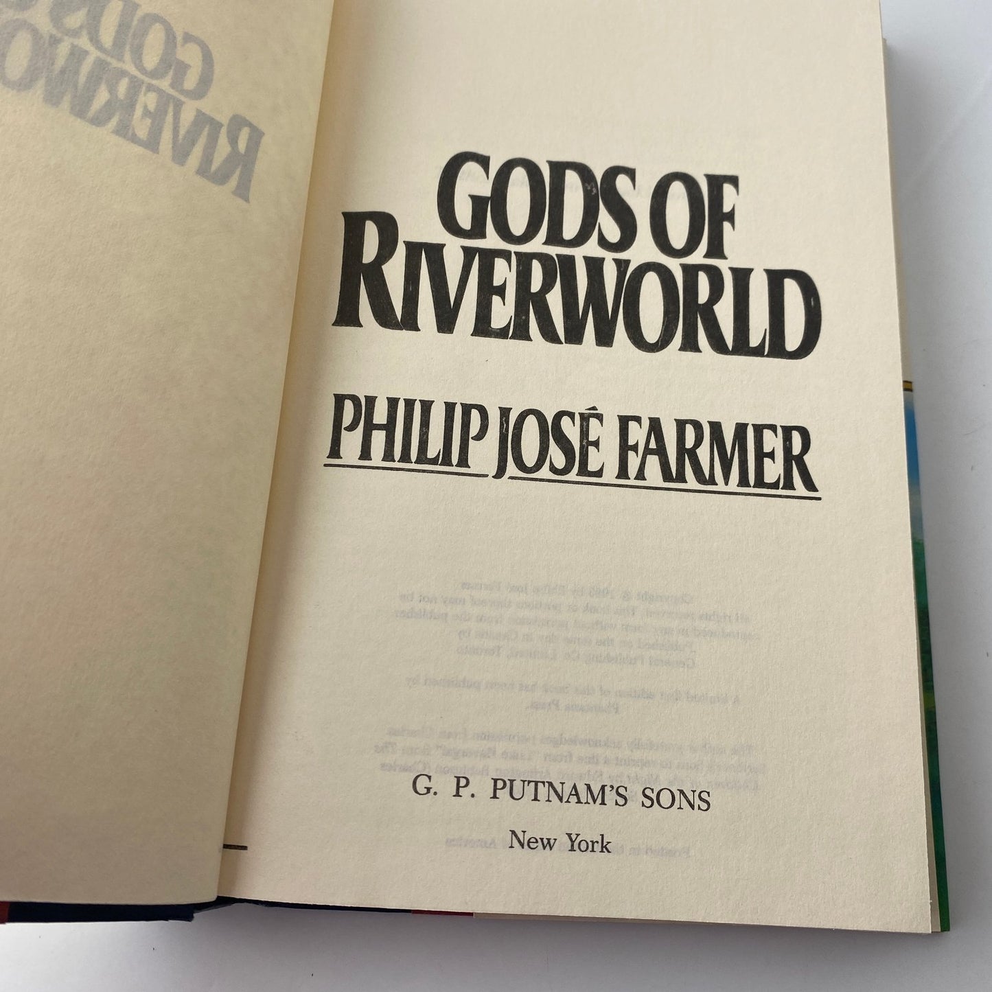 Gods of Riverworld Philip José Farmer 1983 First Edition Sci-Fi Putnam