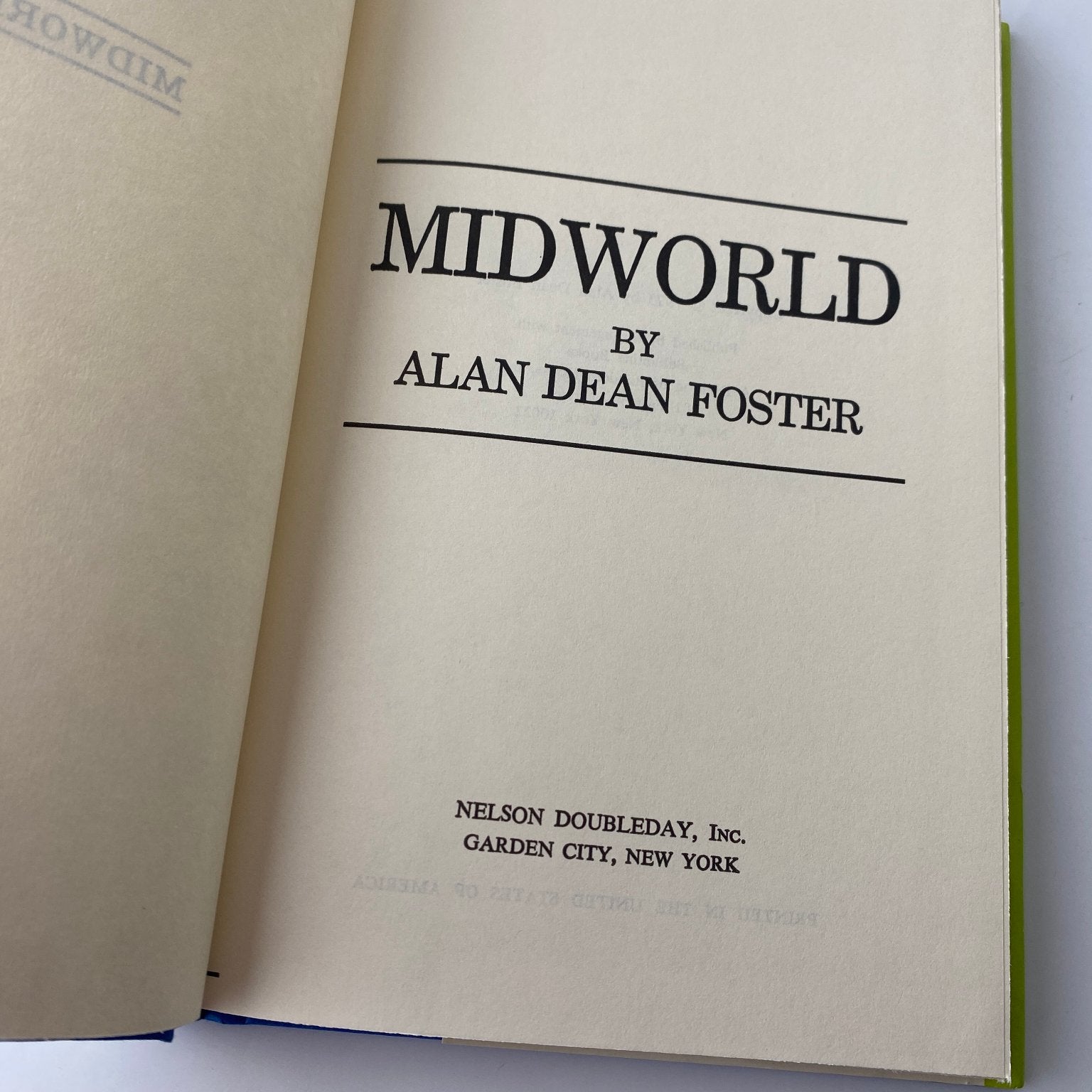 Midworld Alan Dean Foster 1975 Book Club Edition Science Fiction Nelson
