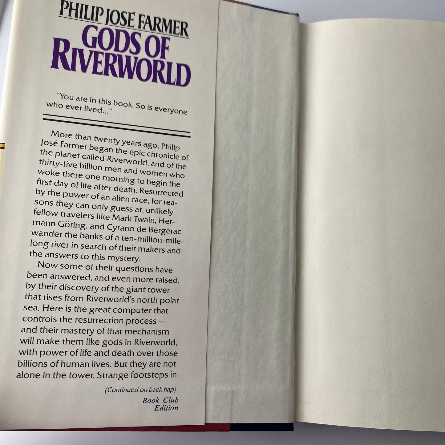Gods of Riverworld Philip José Farmer 1983 First Edition Sci-Fi Putnam