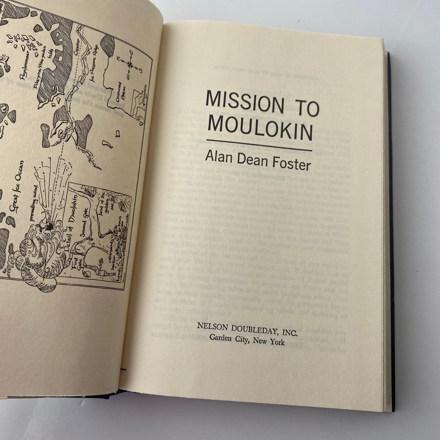 Mission to Moulokin Alan Dean Foster 1979 Book Club Edition Sci-Fi Doubleday