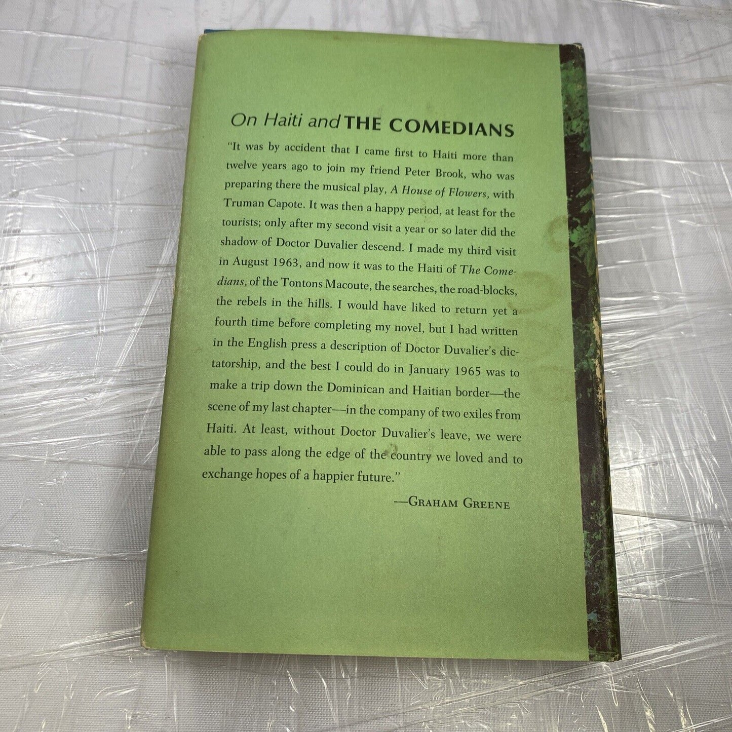 The Comedians / Graham Greene / 1966 Viking Press Book Club Edition Good!