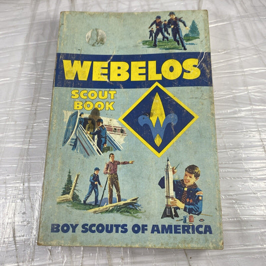 Webelos Scout Book, 1969 Boy Scouts of America Vintage Nature DIY Minimal Marks