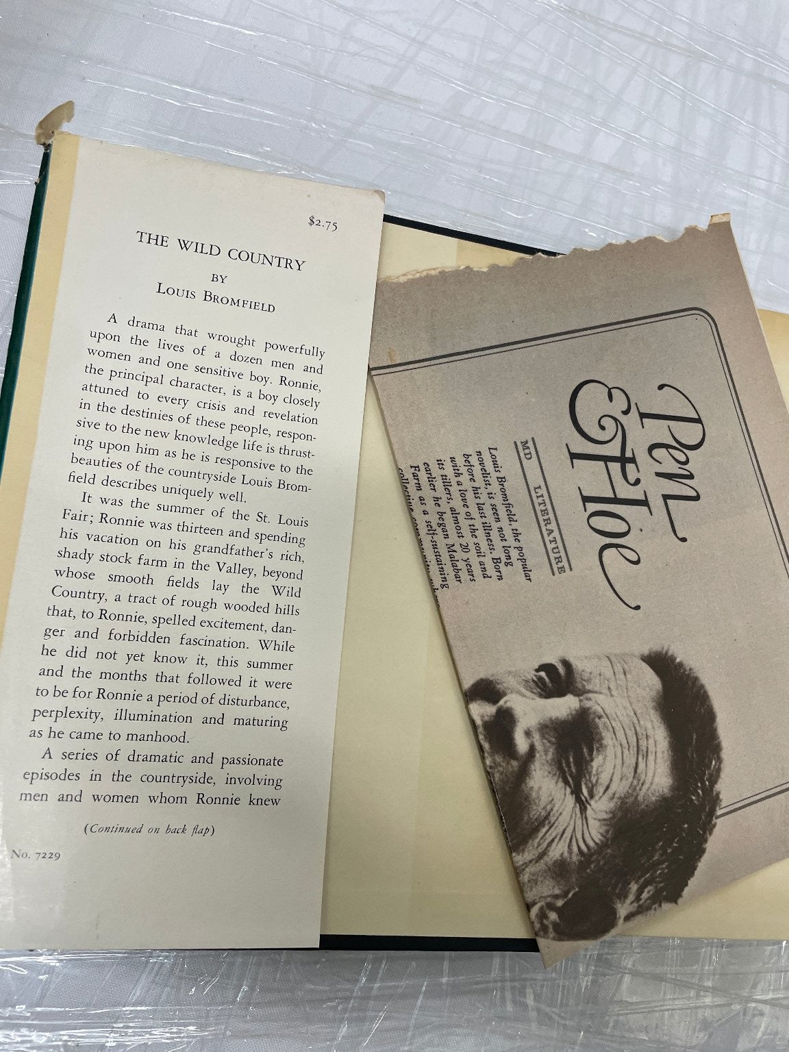 The Wild Country Louis Bromfield First Edition 1948 St. Louis Historical Fiction