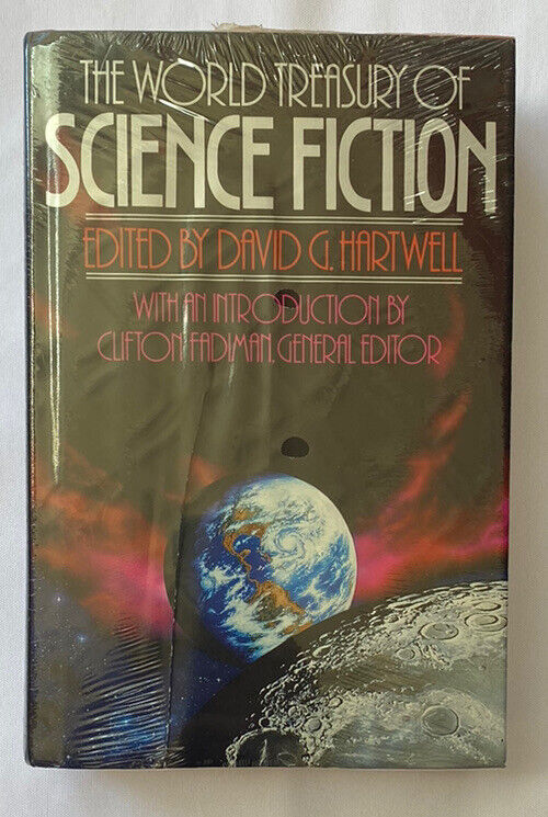 The World Treasury of Science Fiction by Clifton Fadiman (1989, Hardcover) Seal!