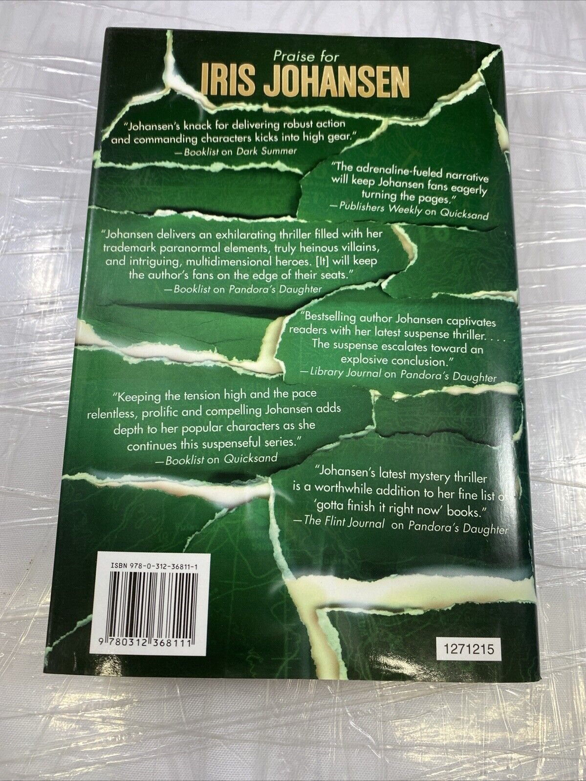 Deadlock - Hardcover By Johansen, Iris - VERY GOOD No Marks On Text BCE