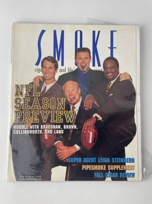 Vintage 1998 Smoke Magazine NFL Season Preview Bradshaw Brown Collinsworth Long