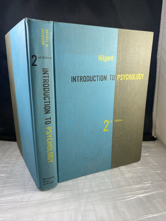 VINTAGE 50S Introduction to Psychology 1957 by Hilgard. College Science Textbook