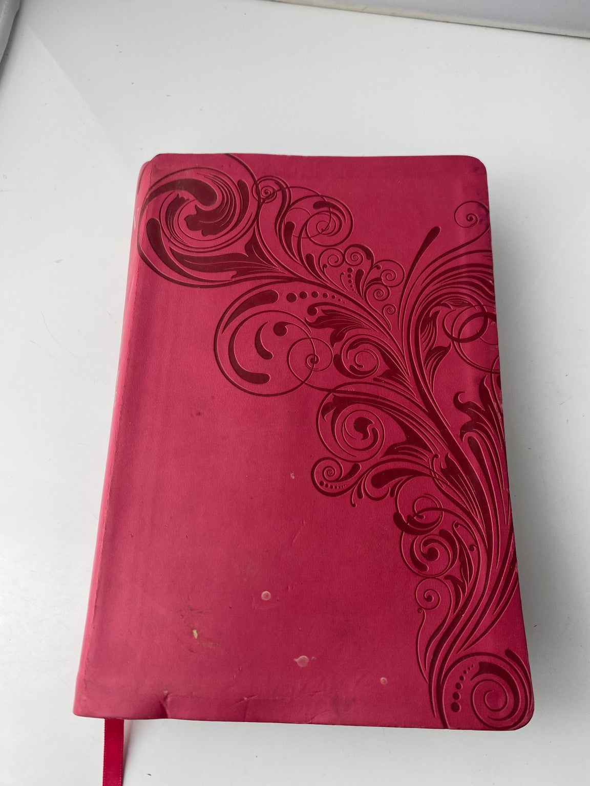 The Holy Bible King James Version 1998 LeatherTouch Red Words of Christ Holman