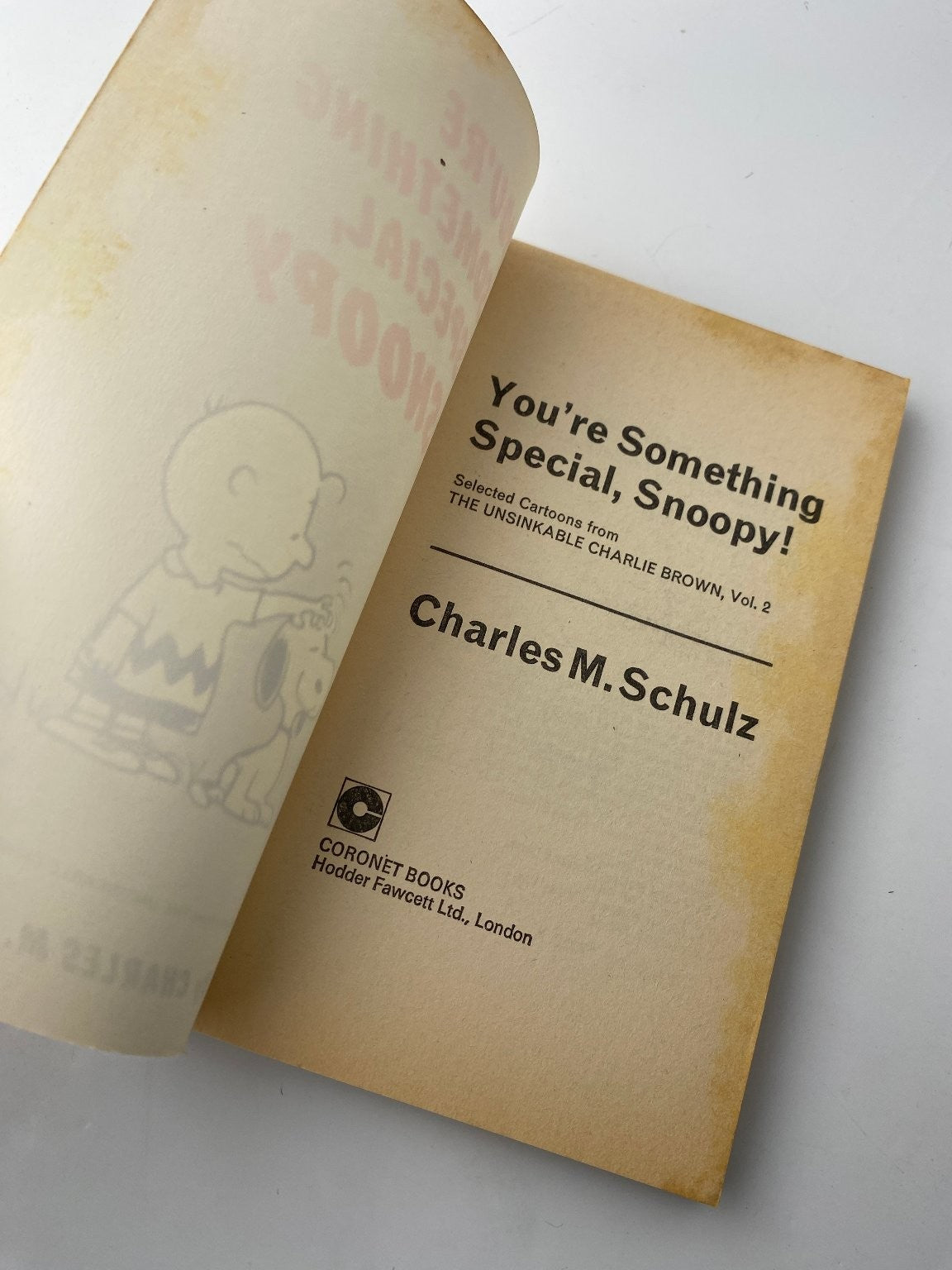 You're Something Special Snoopy Charles M. Schulz 3rd Impression 1974
