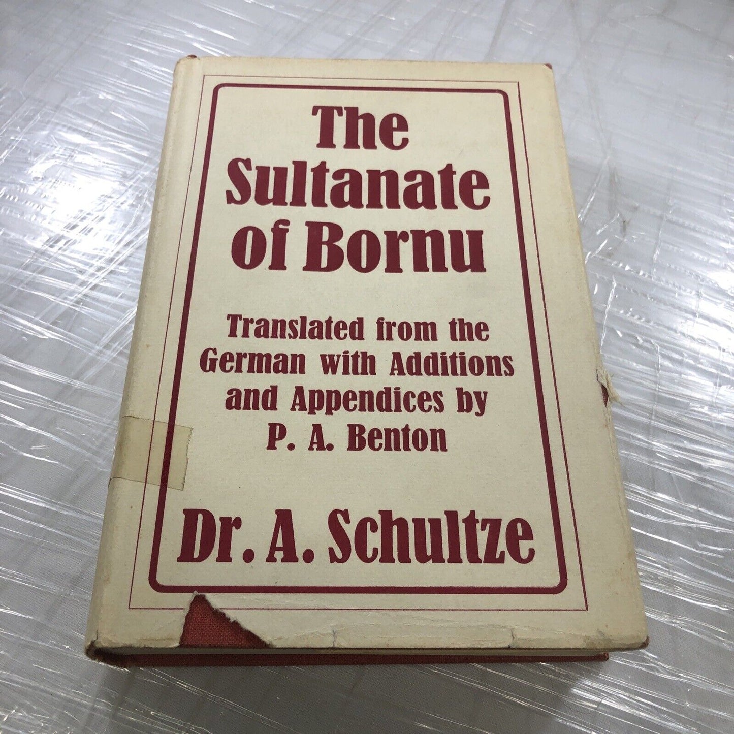 The Sultanate Of Bornu Dr. A. Schultze Rare Hardcover With DJ 1968 Ex Libris