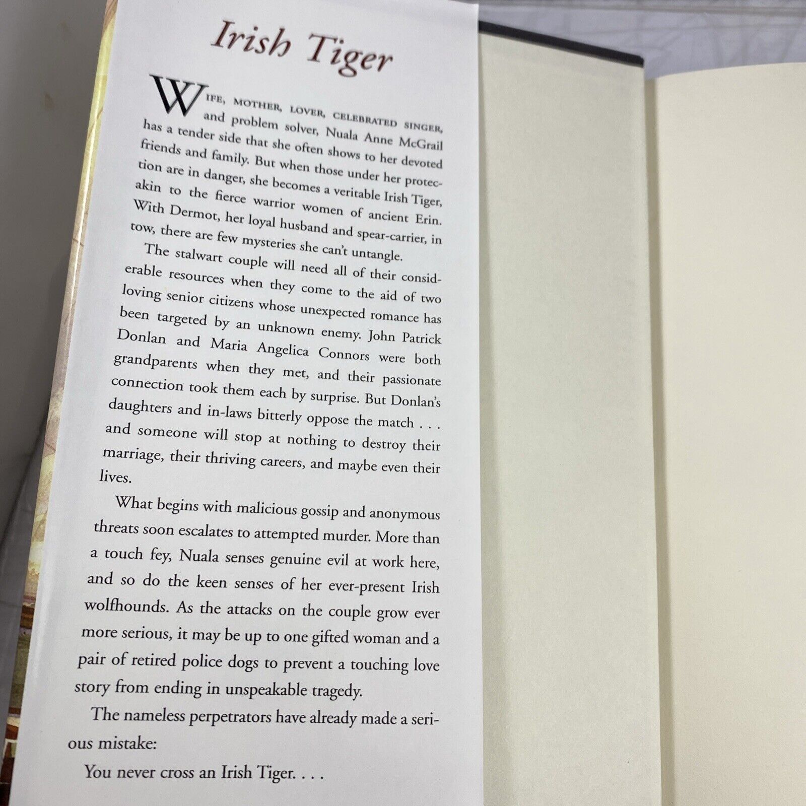 Irish Tiger: A Nuala Anne McGrail Novel (Nuala Anne McGrail Novels Rare Forge Ed