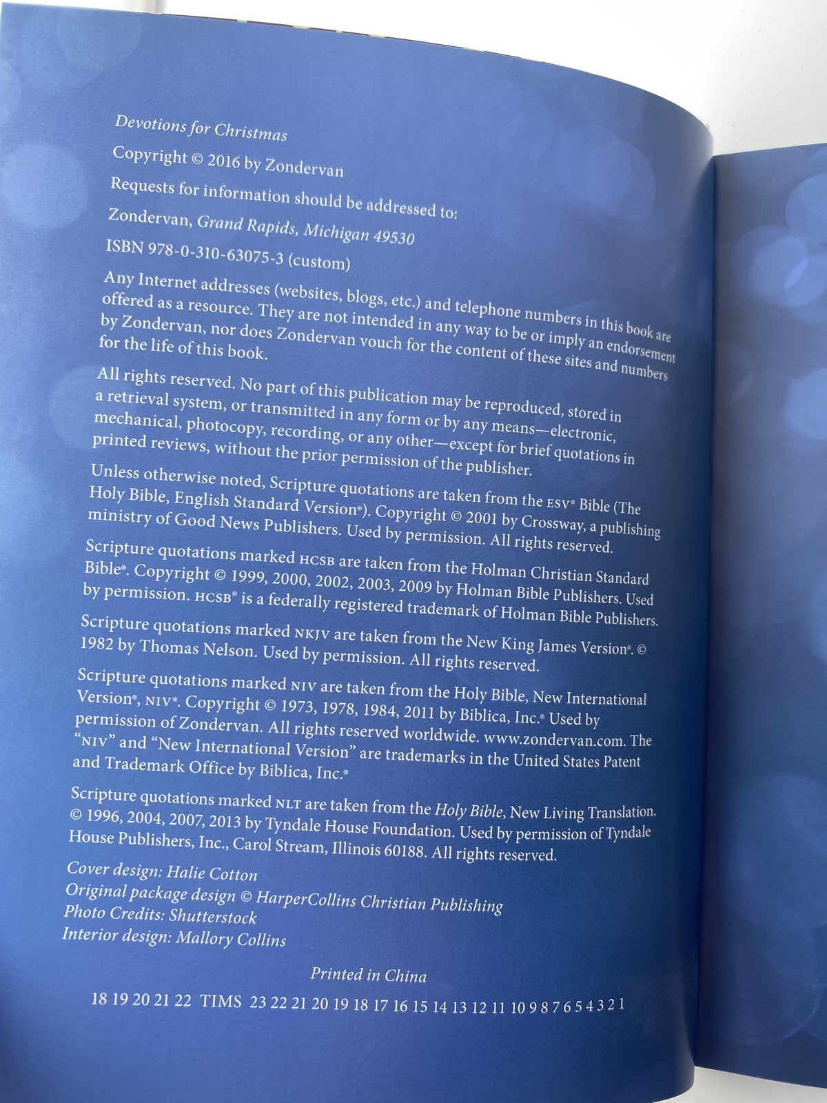 Devotions for Christmas Zondervan Hardcover Christian Holiday Book Joy Peace Gif