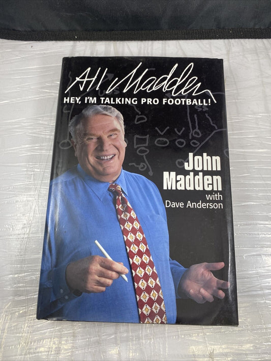 All Madden Hey  I m Talking Pro Football Vintage First Edition Print Famous Book