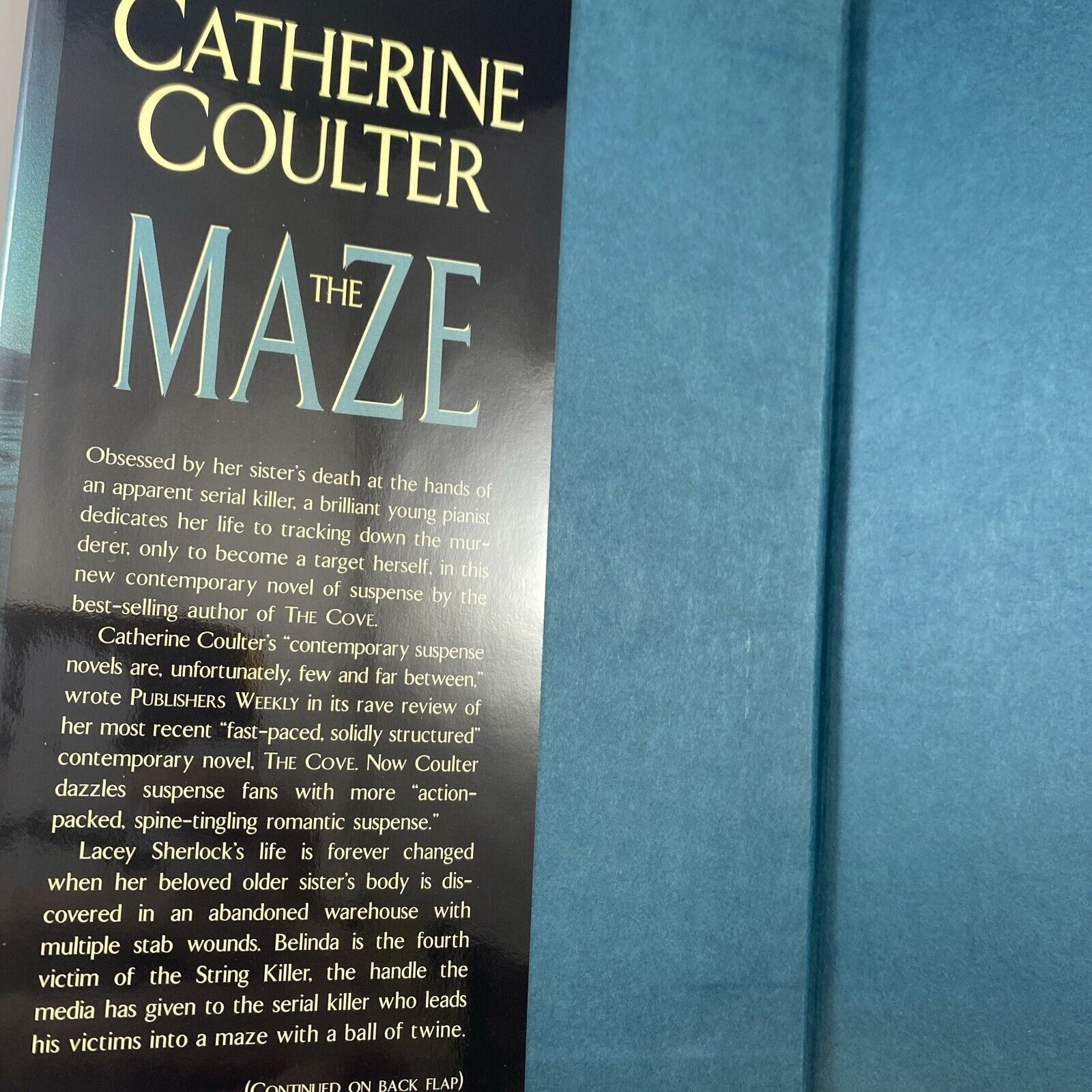 The Maze By Catherine Coulter Hardcover W/ Dust Jacket VERY GOOD Mystery Novel