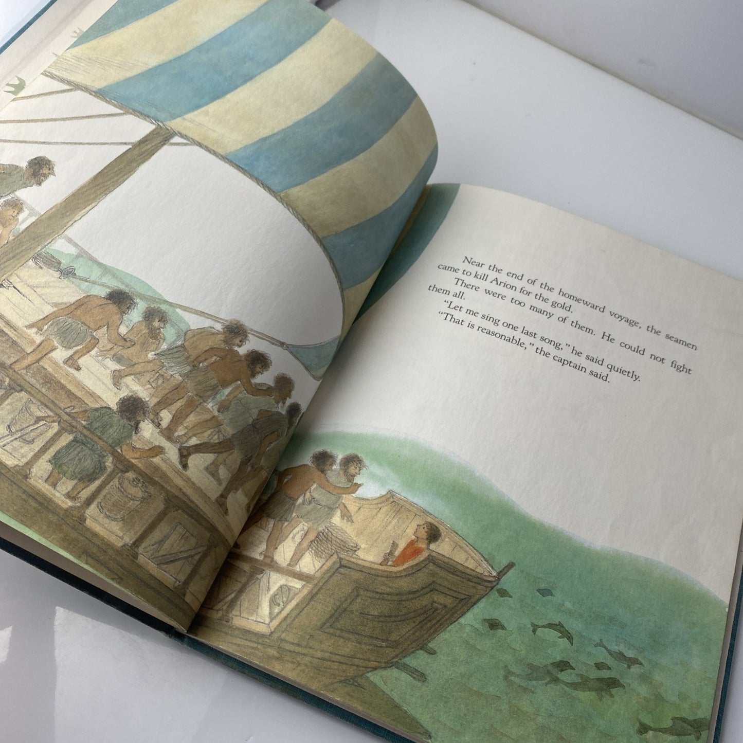 Vintage Kids ARION AND THE DOLPHINS : by Lonzo Anderson : illus Adrienne Adams