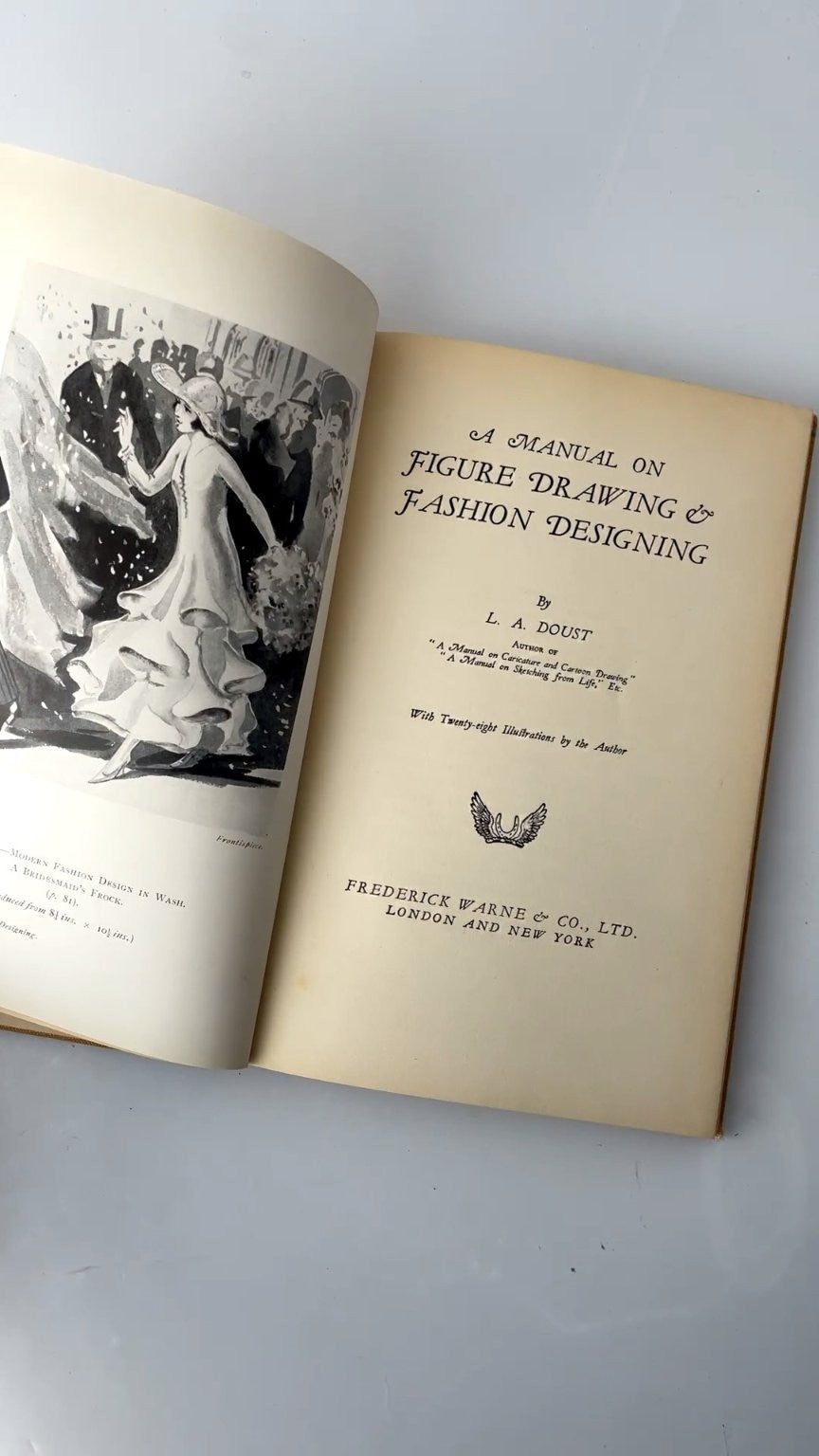A Manual on Figure Drawing and Fashion Designing L.A. Doust 1932 Illustrated