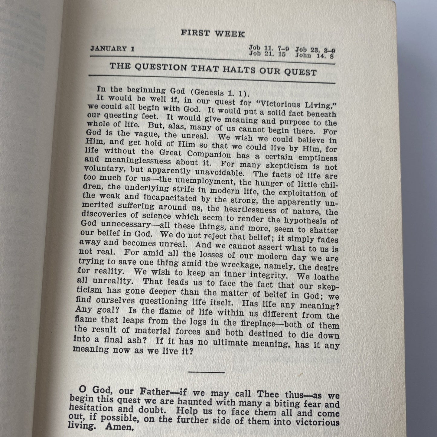 Victorious Living - 1930s Self Help Christian Hardcover by E. Stanley Jones