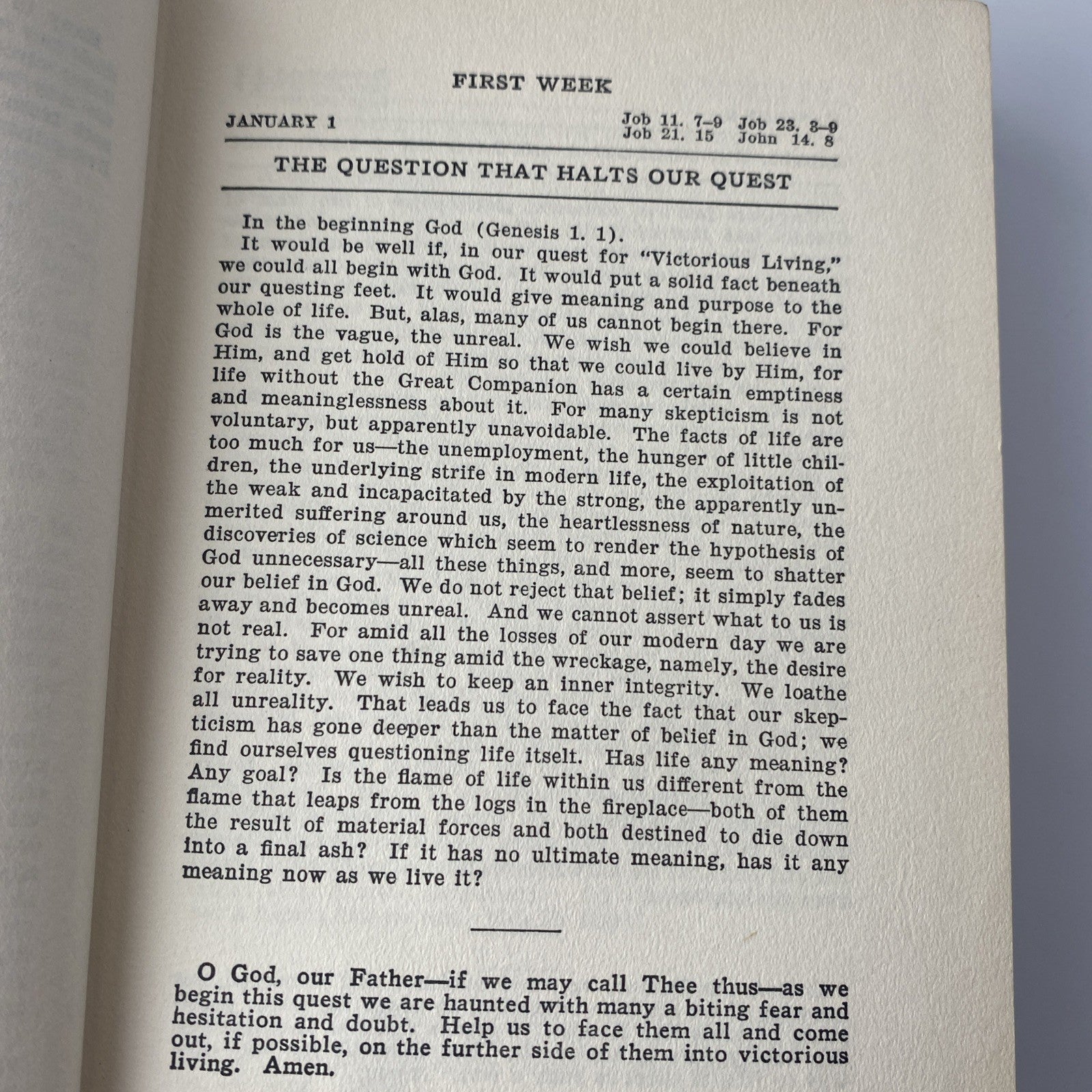 Victorious Living - 1930s Self Help Christian Hardcover by E. Stanley Jones