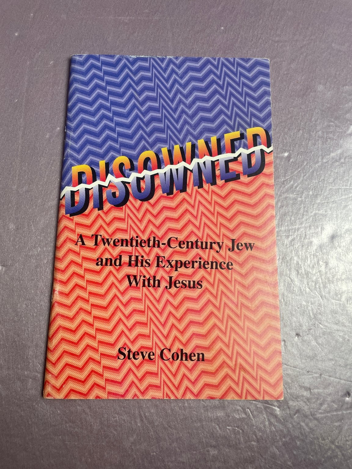 Disowned Steve Cohen 1995 First Printing Jewish Christian Memoir Purple