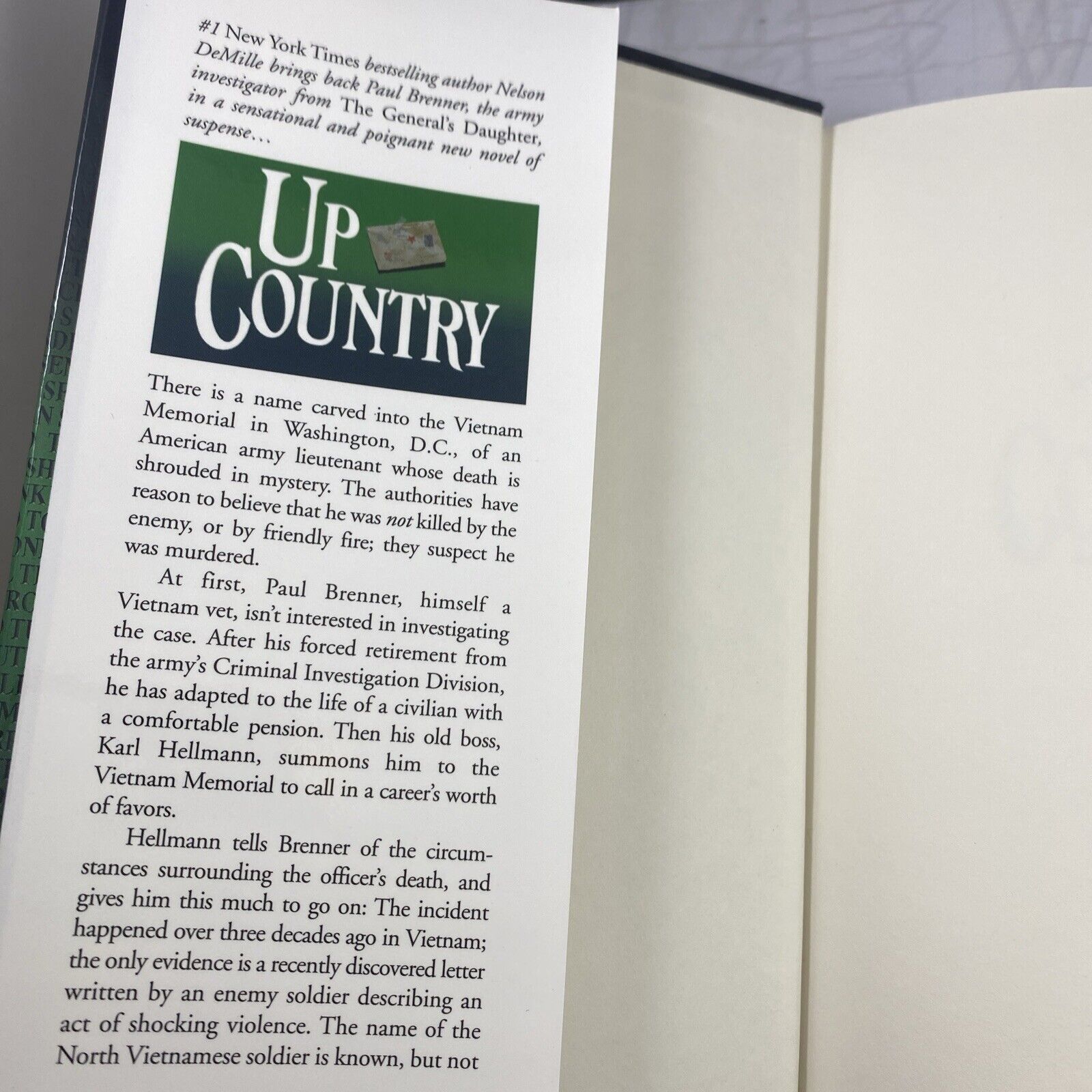 Up Country by Nelson DeMille (2002, Hardcover) Book Club Edition Very Good!