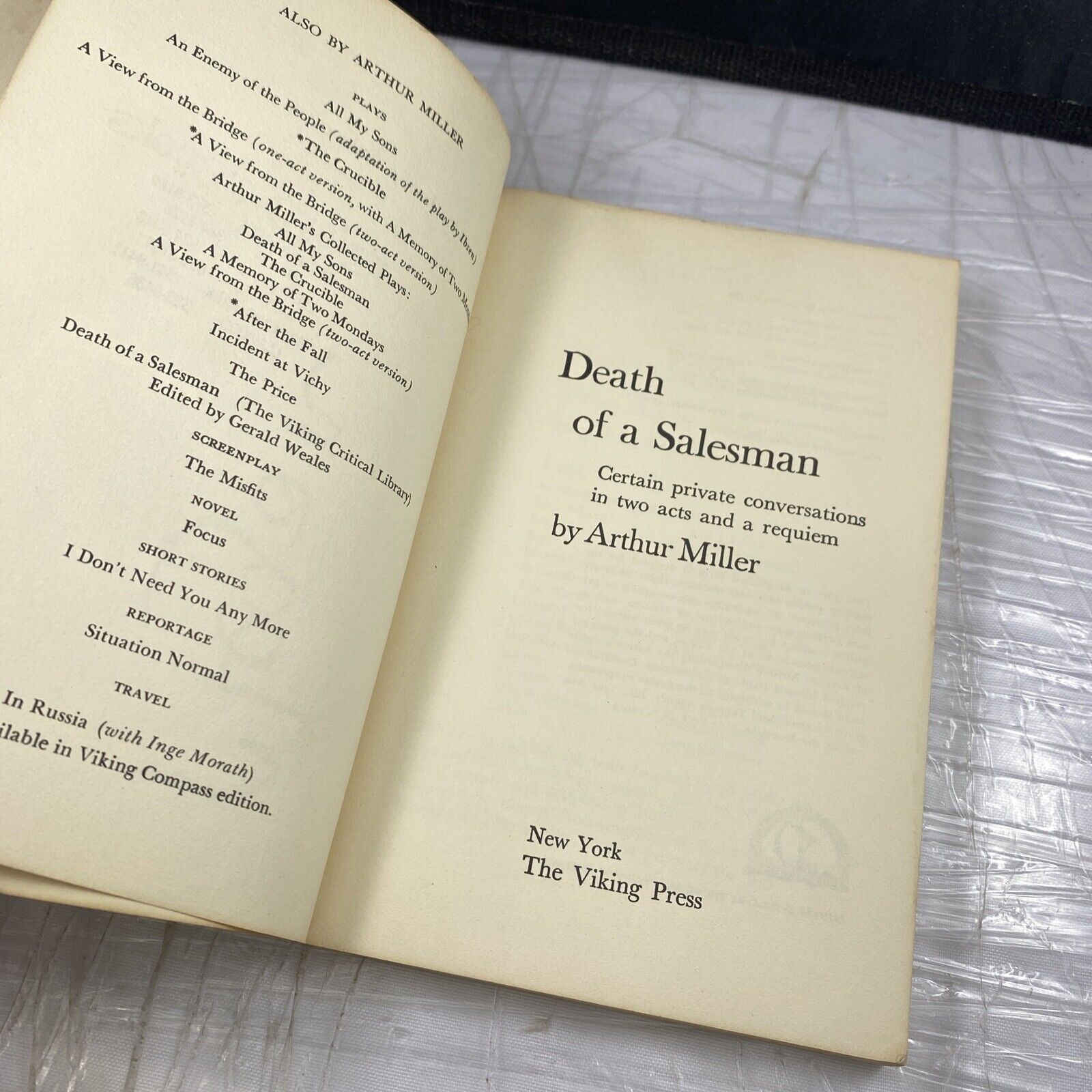 Death of a Salesman by Arthur Miller (1971, Paperback) Vintage 70s Ppb