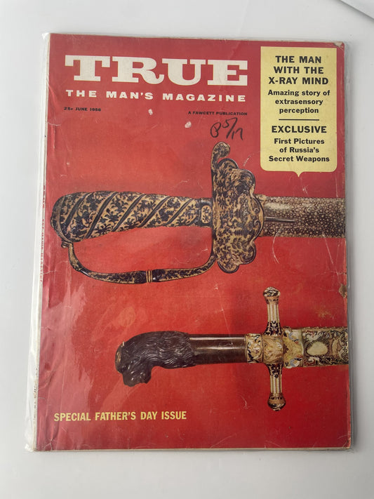 Vintage 1956 True The Man's Magazine June Special Father's Day Issue Softcover