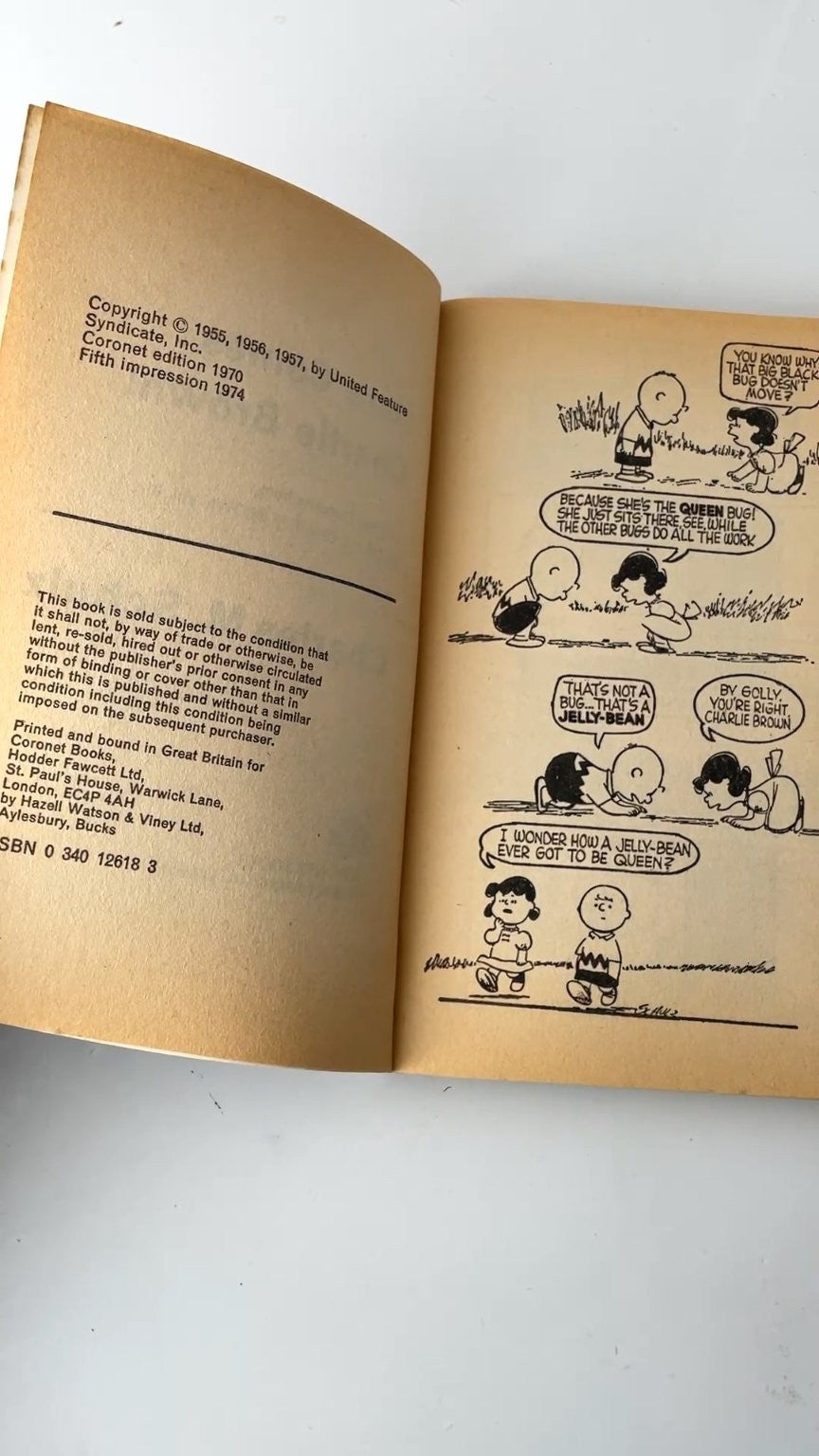 Here Comes Charlie Brown by Charles M. Schulz 1970 Coronet Edition