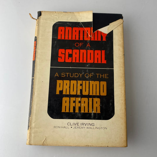 Anatomy of a Scandal Irving 1963 First Edition Profumo Affair History rare book