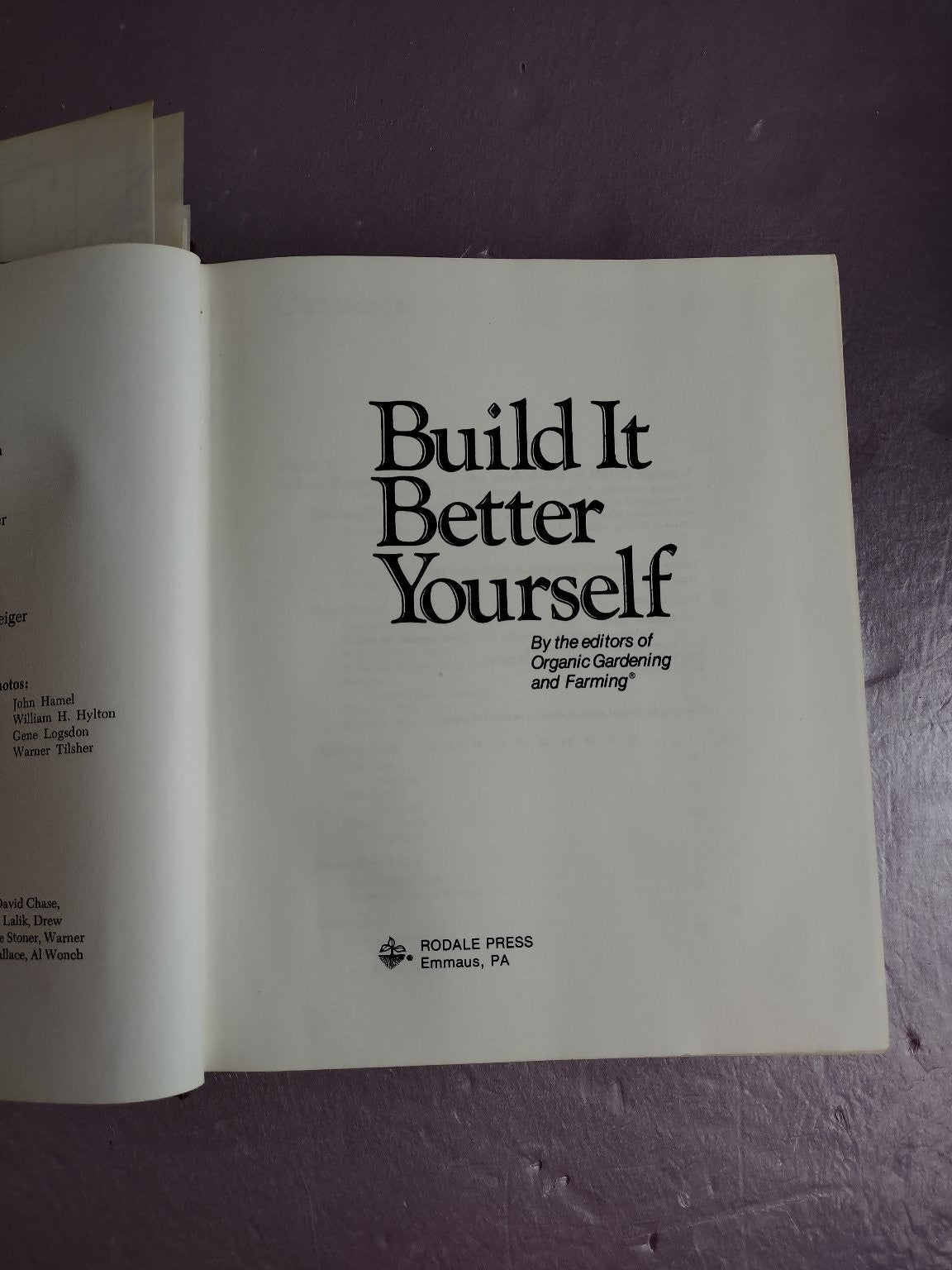 Build It Better Yourself Organic Gardening & Farming 1977 DIY Homestead Rodale