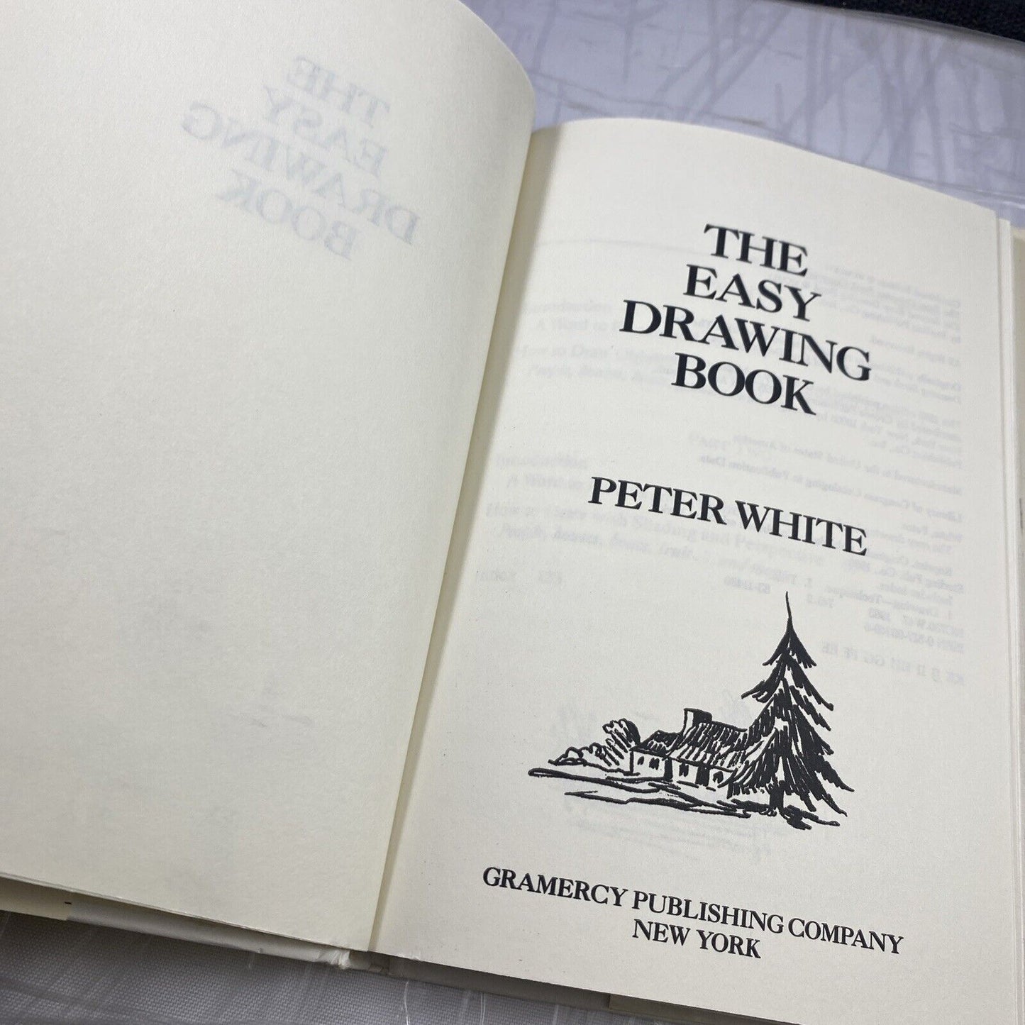 The Easy Drawing Book Peter White 1966 Hardcover Gramercy Vintage Art How To