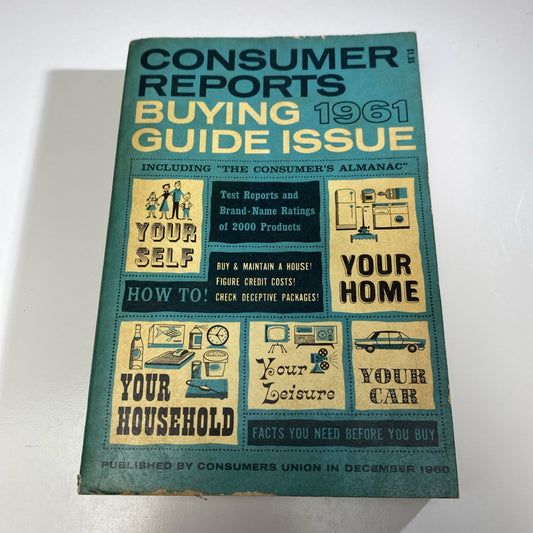 1960 December, Consumer Reports Buying Guide, Need To Know Facts,  (MH912)