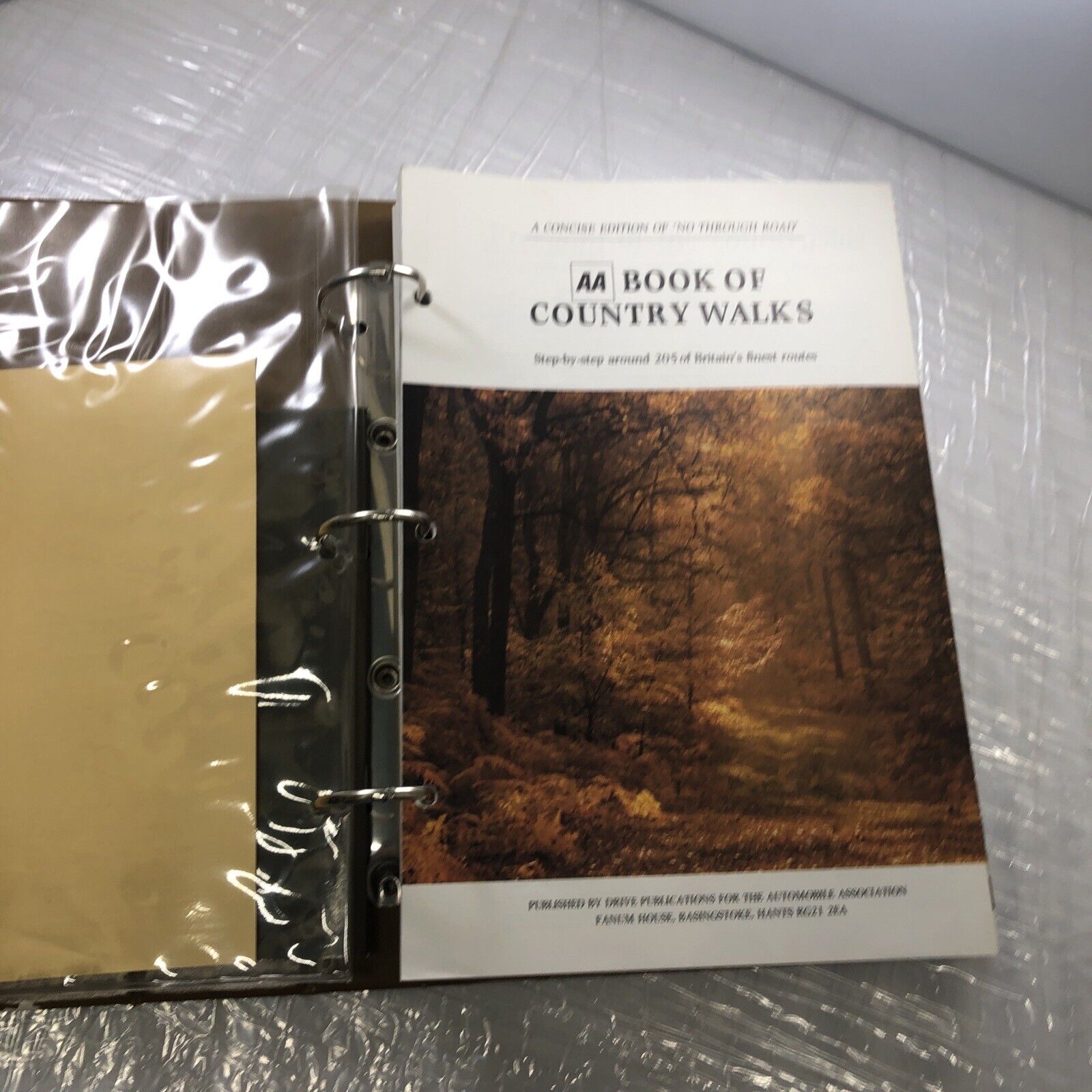 Concise Edition of No Through Road Book of Country Walks 1979 Binder