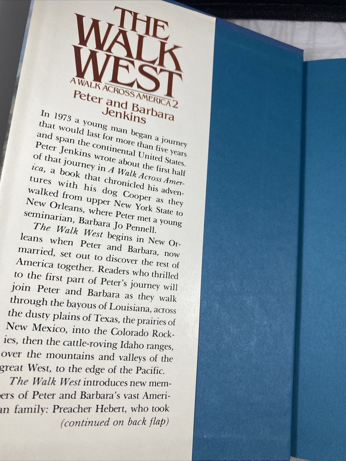 The Walk West: A Walk Across America 2 American Nonfiction Vintage 80s Good