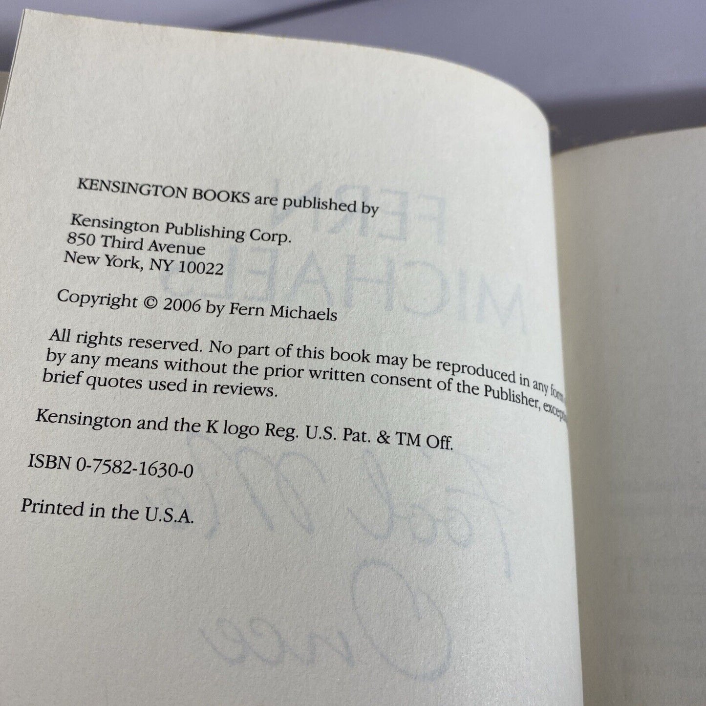 Fool Me Once - Hardcover By Michaels, Fern - VERY GOOD Book Club Edition
