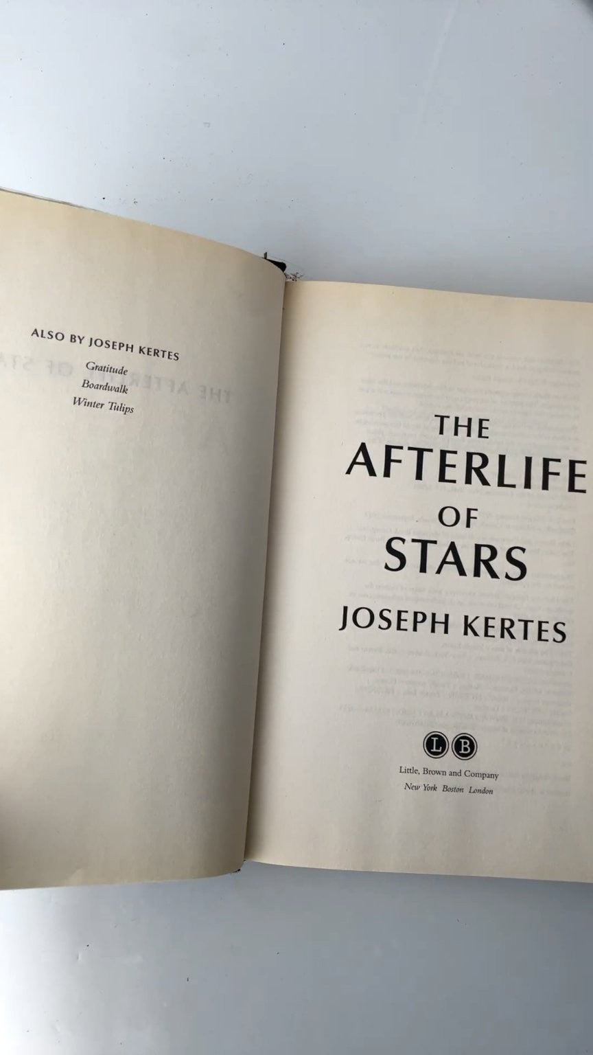 The Afterlife of Stars Joseph Kertes 2017 First U.S. Edition Fiction Little